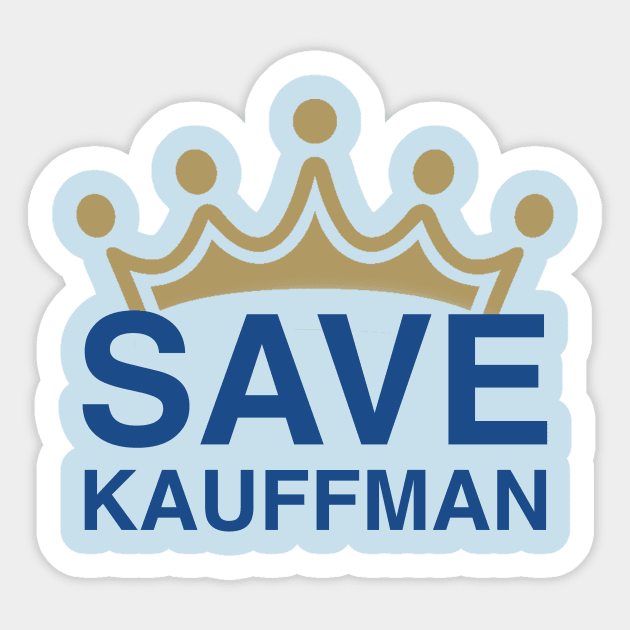 Save Kauffman Stadium - Kansas City Baseball - Blue Text Sticker by KC1985